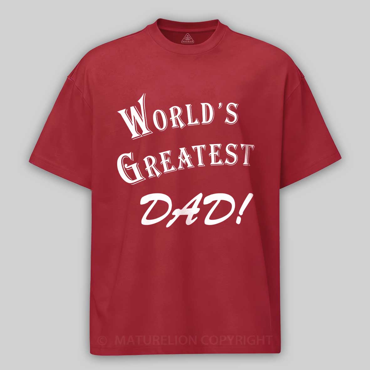 Maturelion Men's T-Shirt World's Greatest Dad Cotton T-Shirt