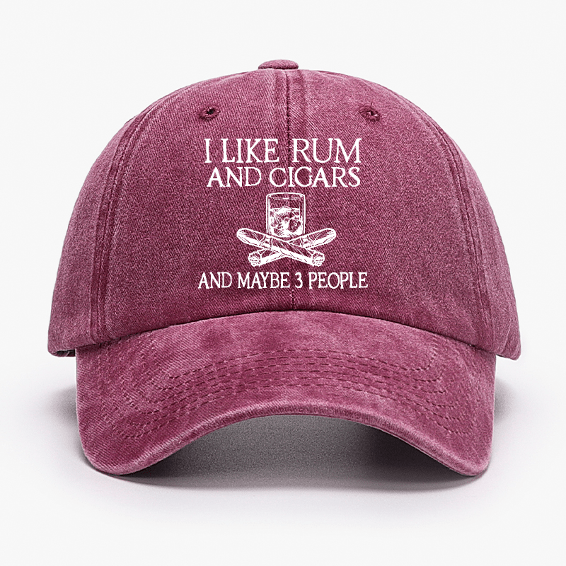 I Like Rum And Cigars And Maybe 3 People Cap-Maturelion