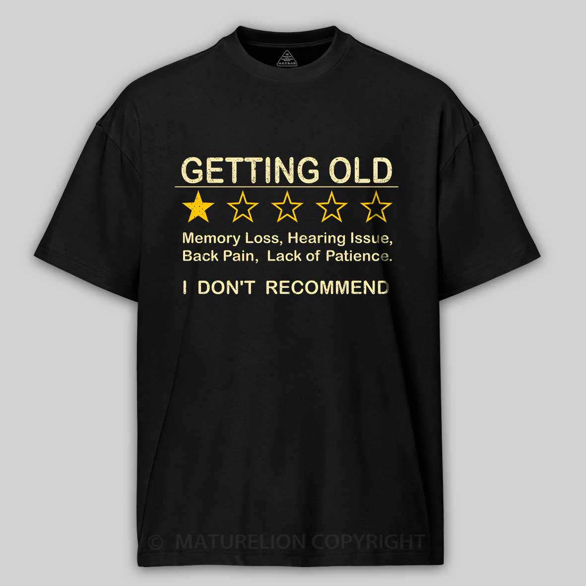 Maturelion Getting Old Cotton T-shirt
