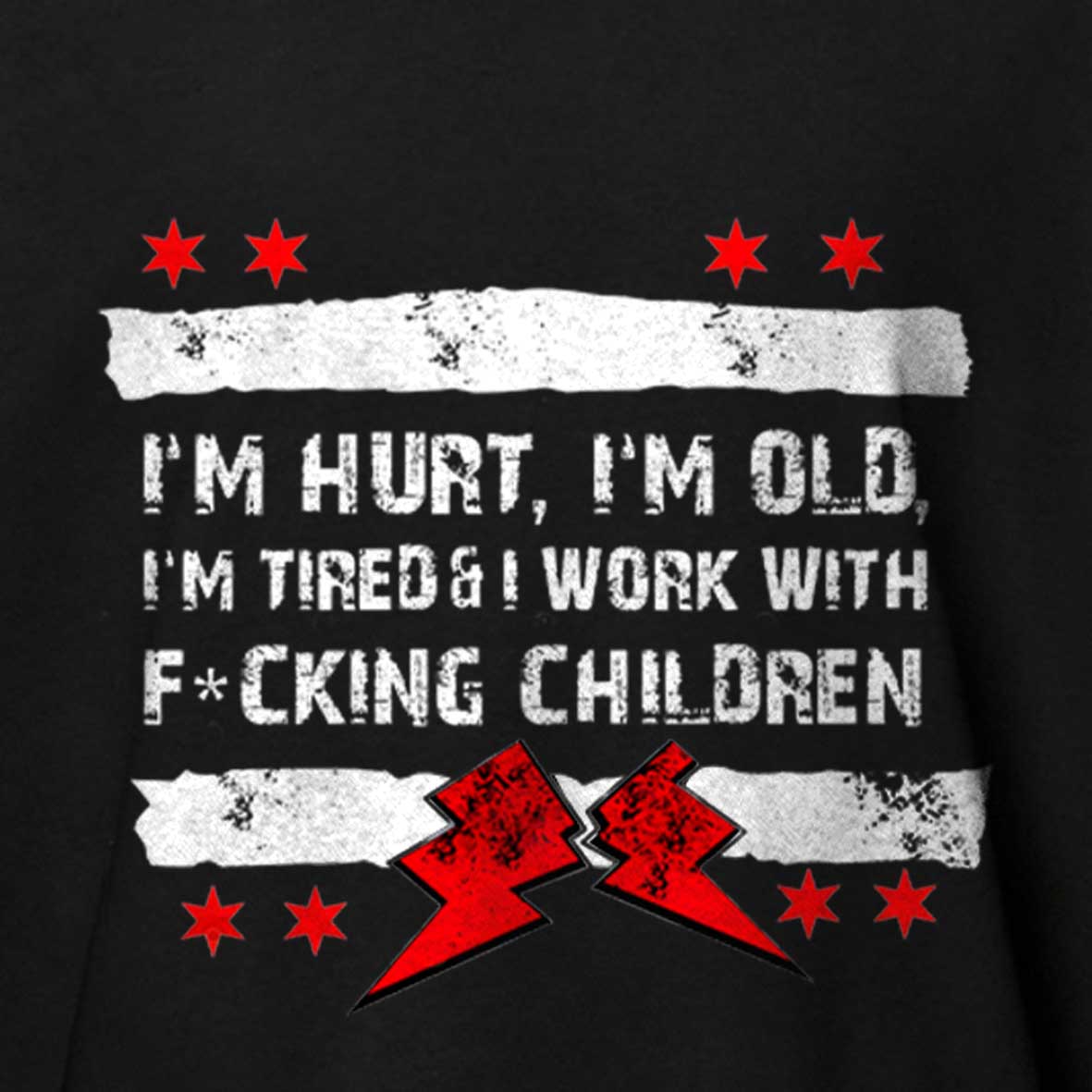 Maturelion Old Man Punk I'M Hurt, I'M Old, I'M Tired CM Cotton T-shirt