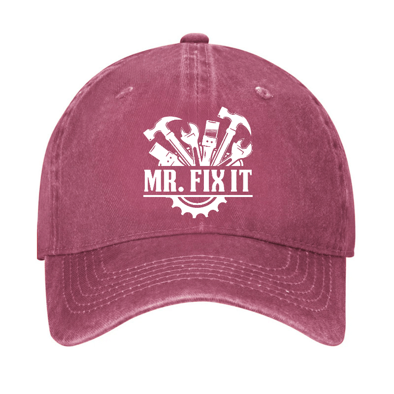 Mr. Fix It Funny Dad Gift Baseball Cap-Maturelion