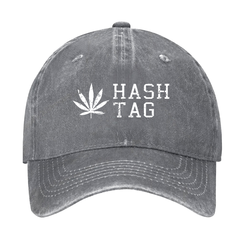 Hash Tag Weed Cannabis Funny Cap-Maturelion