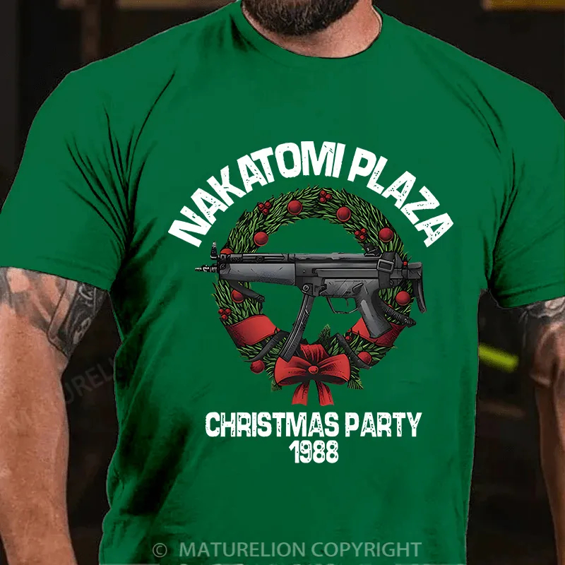 Maturelion Christmas T-Shirt Nakatomi Plaza Christmas Party 1988 T-shirt  (Free Customization)