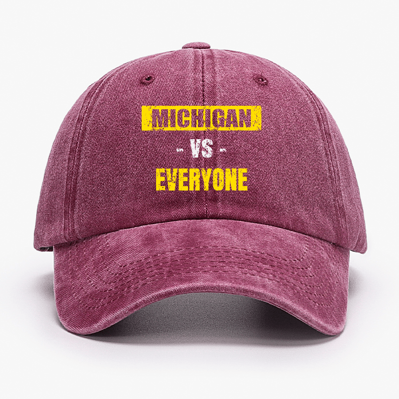 Michigan Vs Everyone Pride Baseball Cap-Maturelion