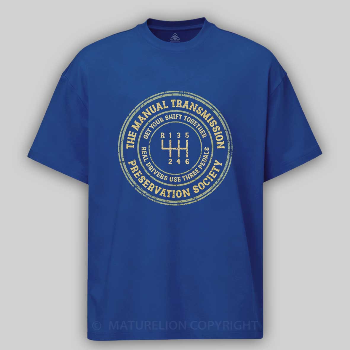 Maturelion The Manual Transmission Preservation Society Cotton T-shirt