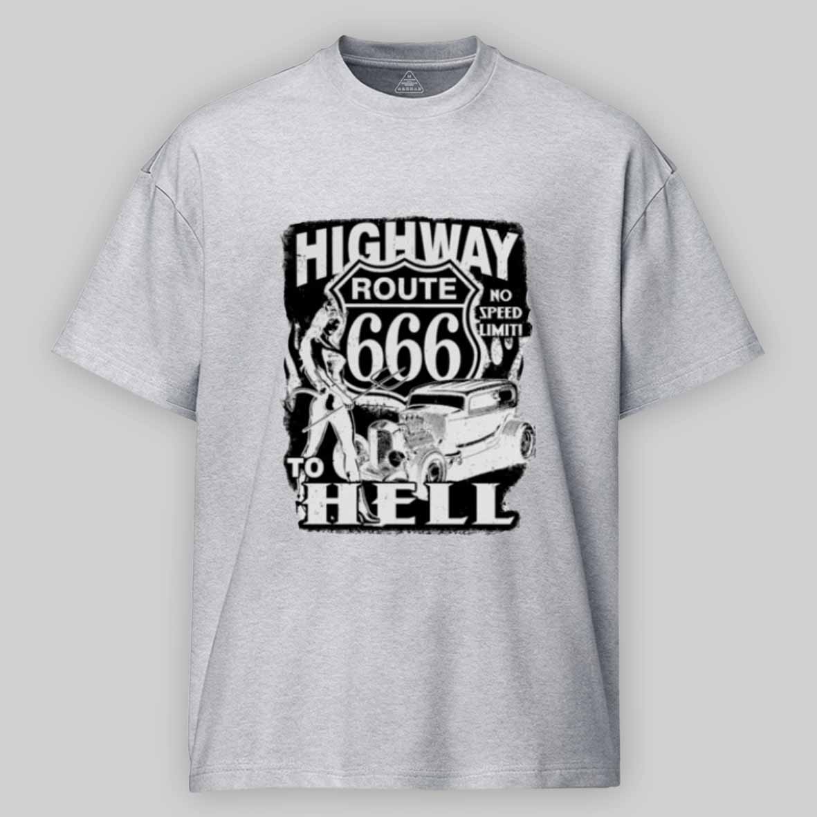 Maturelion Route 666 - Highway to hellCotton T-shirt