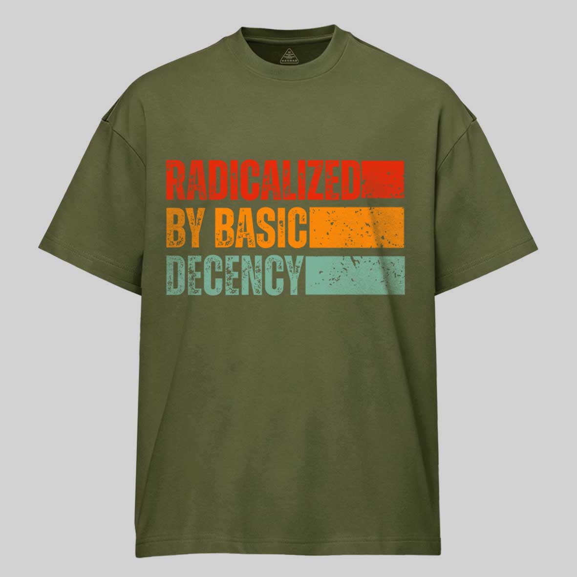 Maturelion Radicalized-By-Basic-Decency-1 Cotton T-shirt