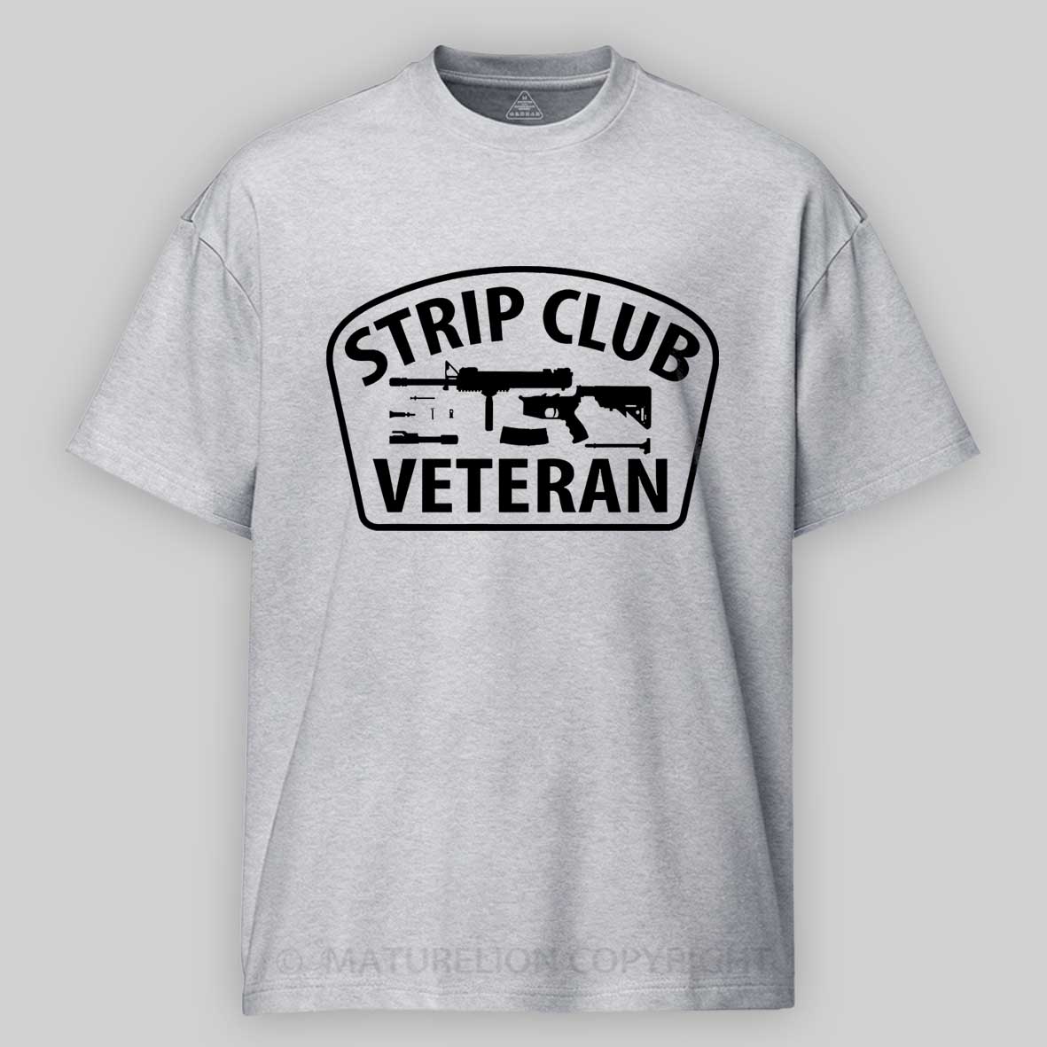 Maturelion Men's T-Shirt Strip Club Veteran Cotton T-Shirt