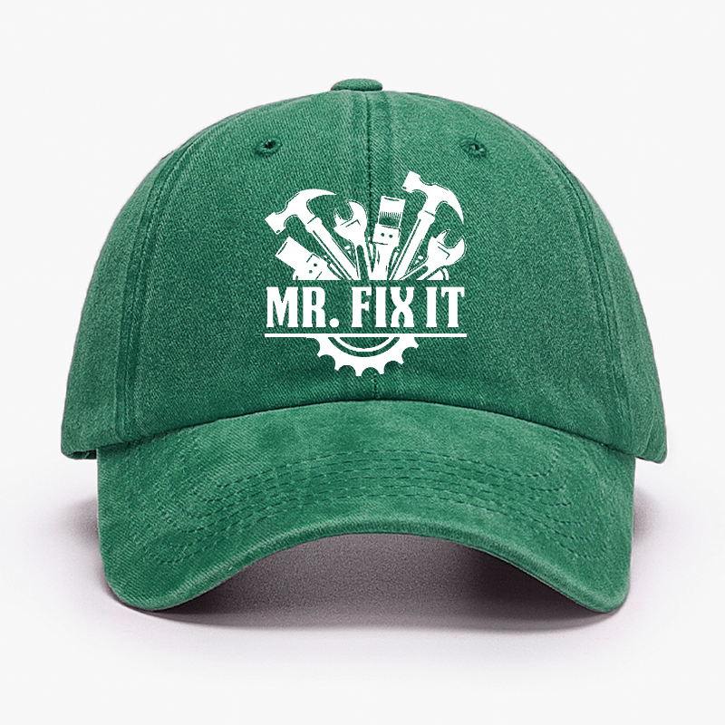 Mr. Fix It Funny Dad Gift Baseball Cap-Maturelion