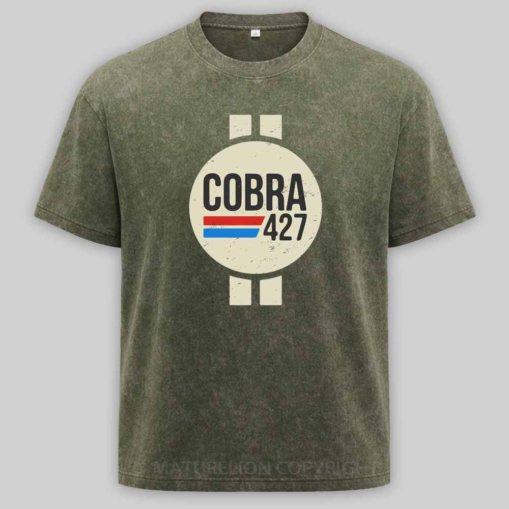 Maturelion Cobra 427 Retro Logo Washed T-shirt