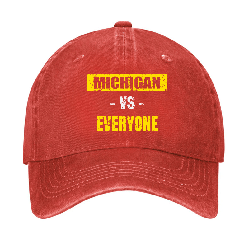 Michigan Vs Everyone Pride Baseball Cap-Maturelion