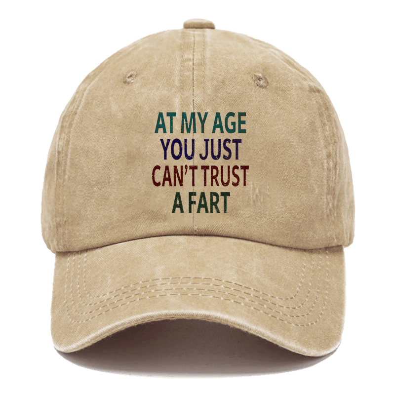 Elderly Funny At My Age You Just Can't Trust a Fart Essential Cap-Maturelion