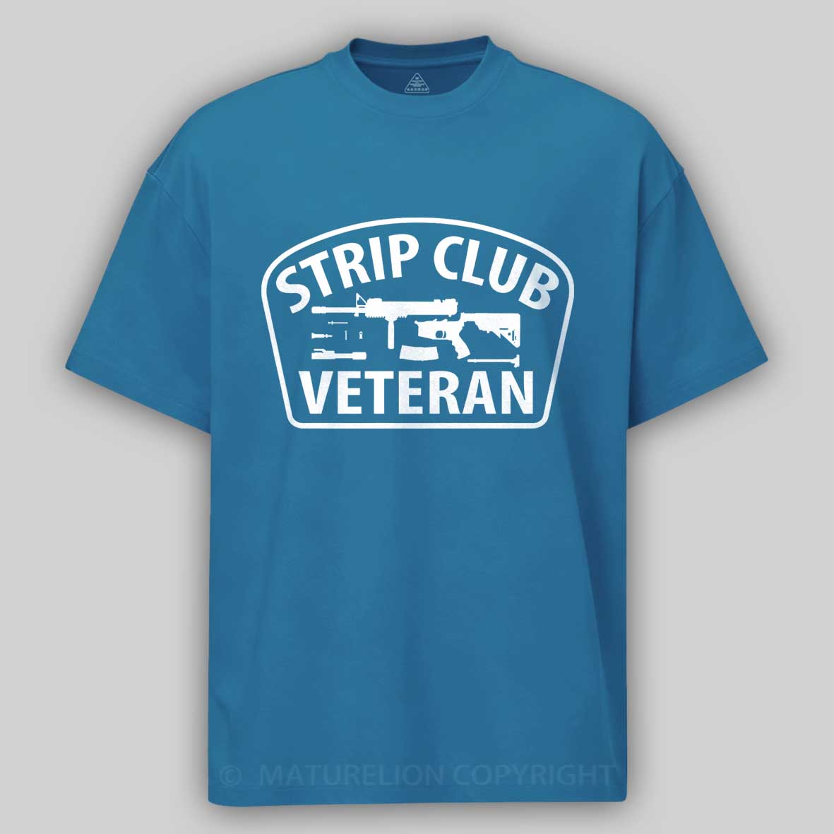 Maturelion Men's T-Shirt Strip Club Veteran Cotton T-Shirt