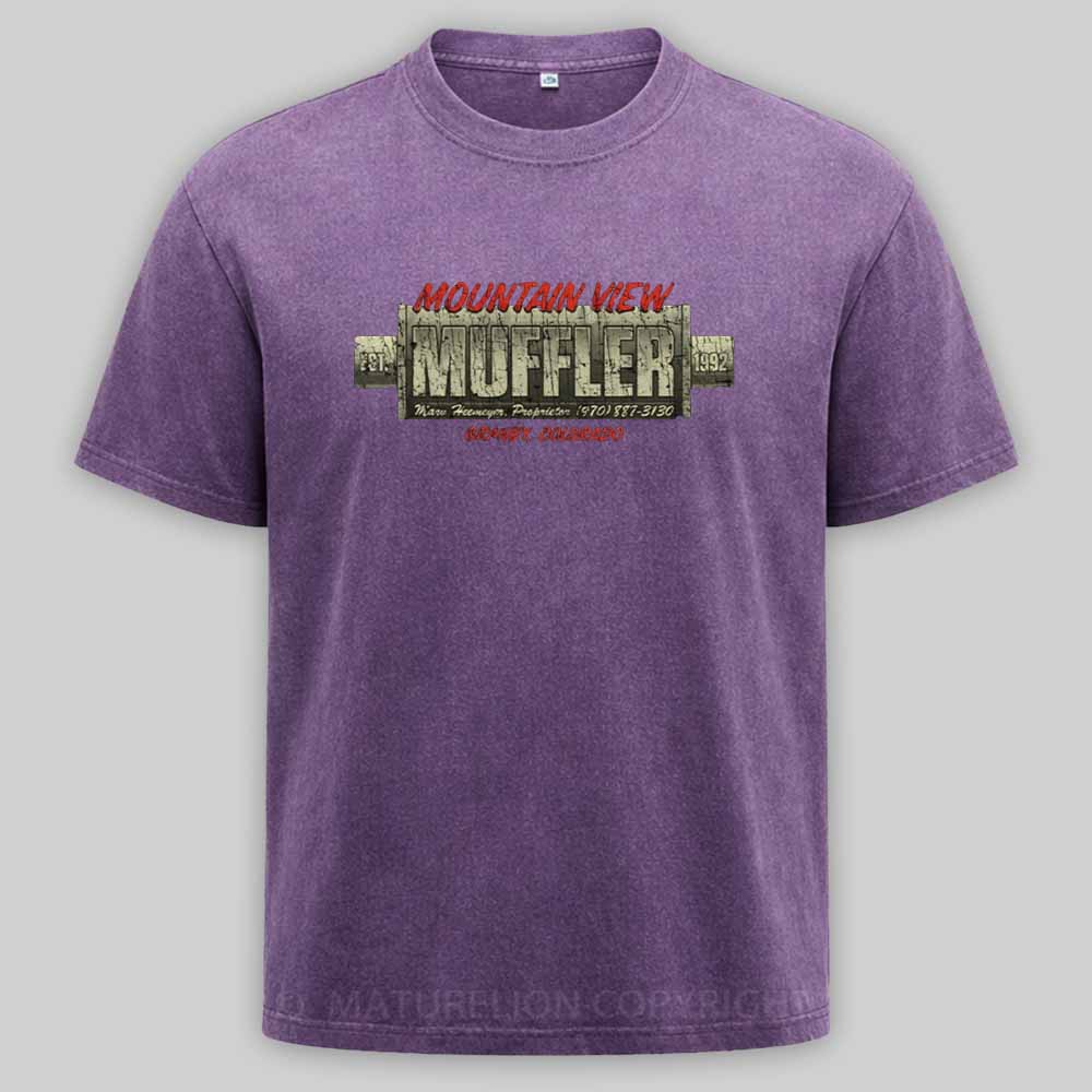 Maturelion Mountain View Muffler 1992 Washed T-shirt