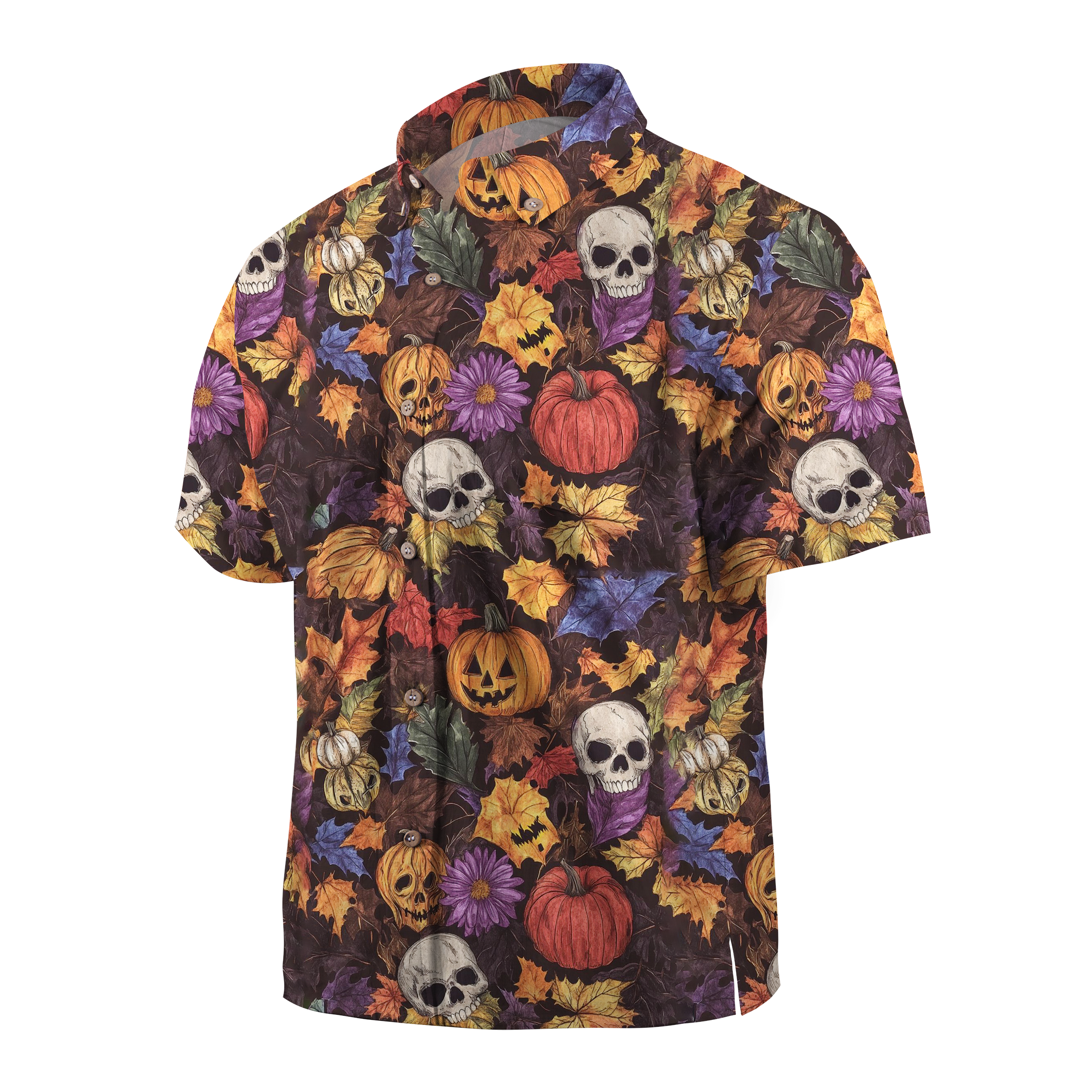 Maturelion forest pumpkins Halloween Hawaiian Shirt