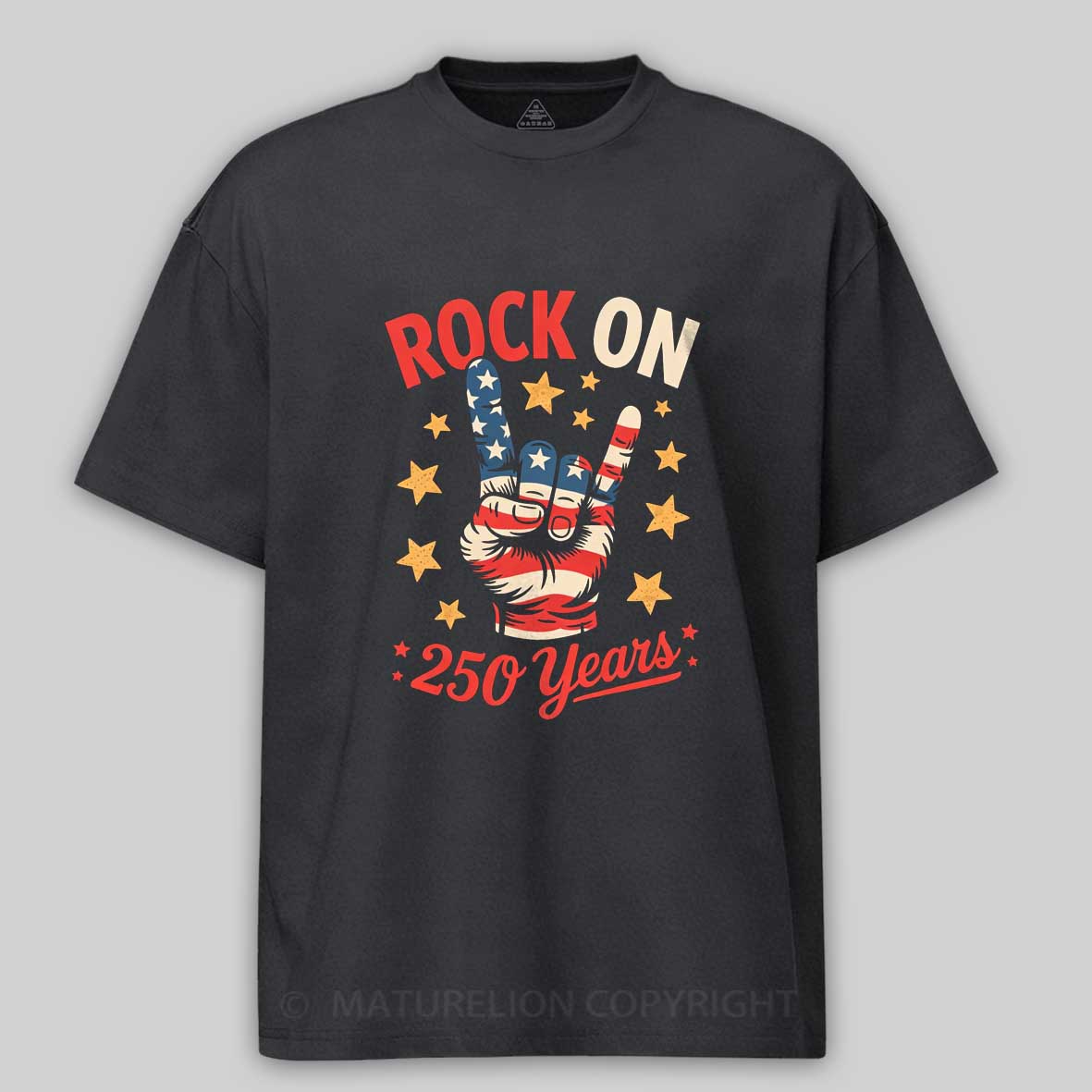 Maturelion Patriotic 250 Years 250th Birthday Us Flag T-shirt 