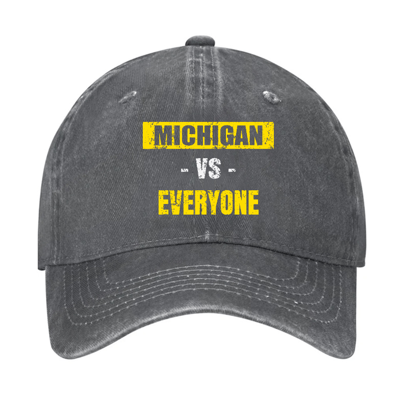 Michigan Vs Everyone Pride Baseball Cap-Maturelion