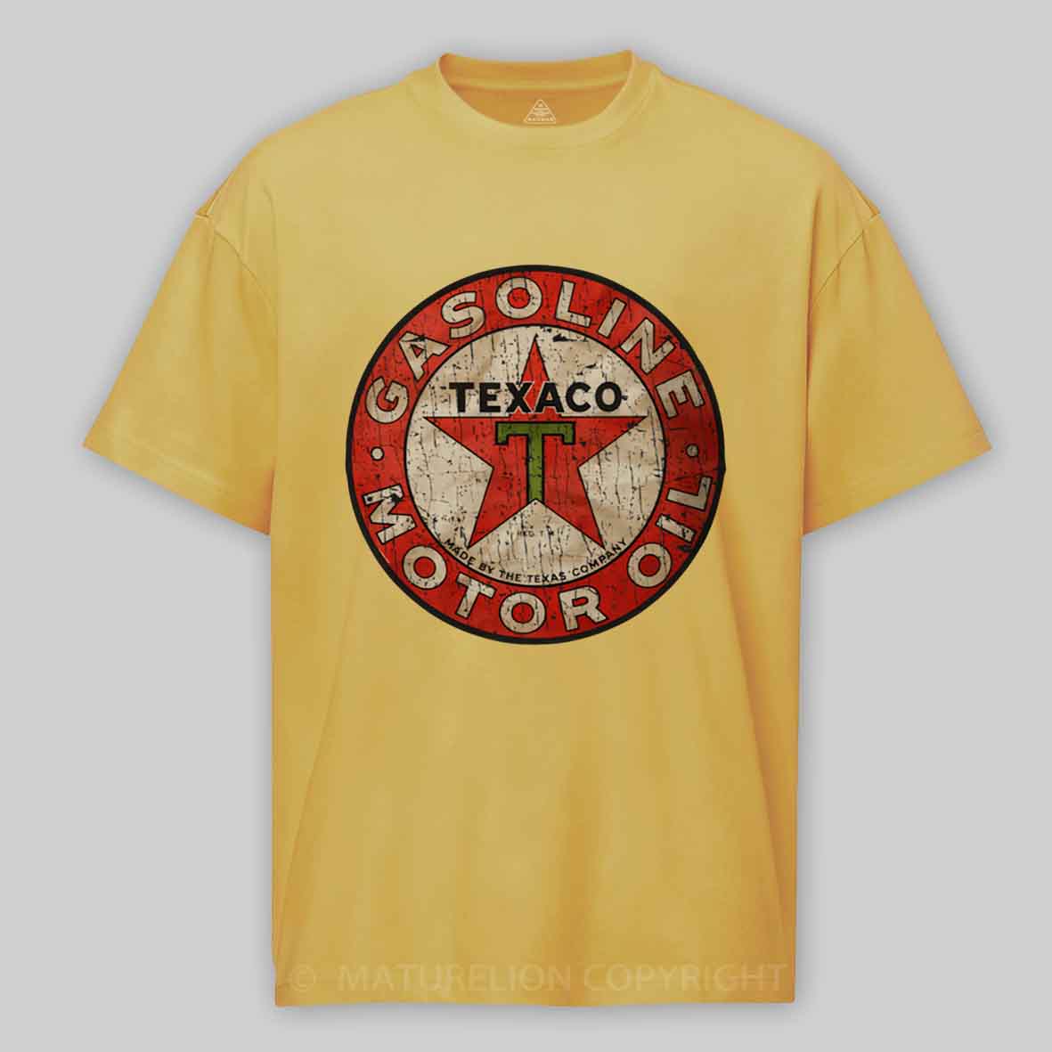 Maturelion Texaco - Vintage Gasoline Motor Oil Cotton T-shirt