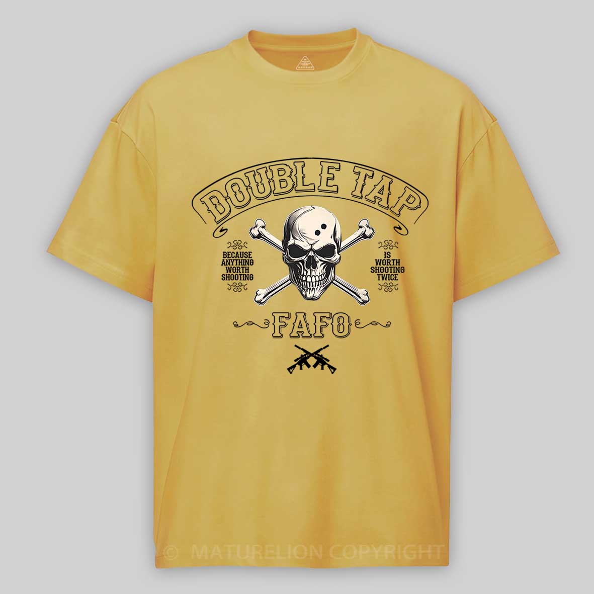 Maturelion Men's T-shirt Double Tap FAFO Cotton T-shirt