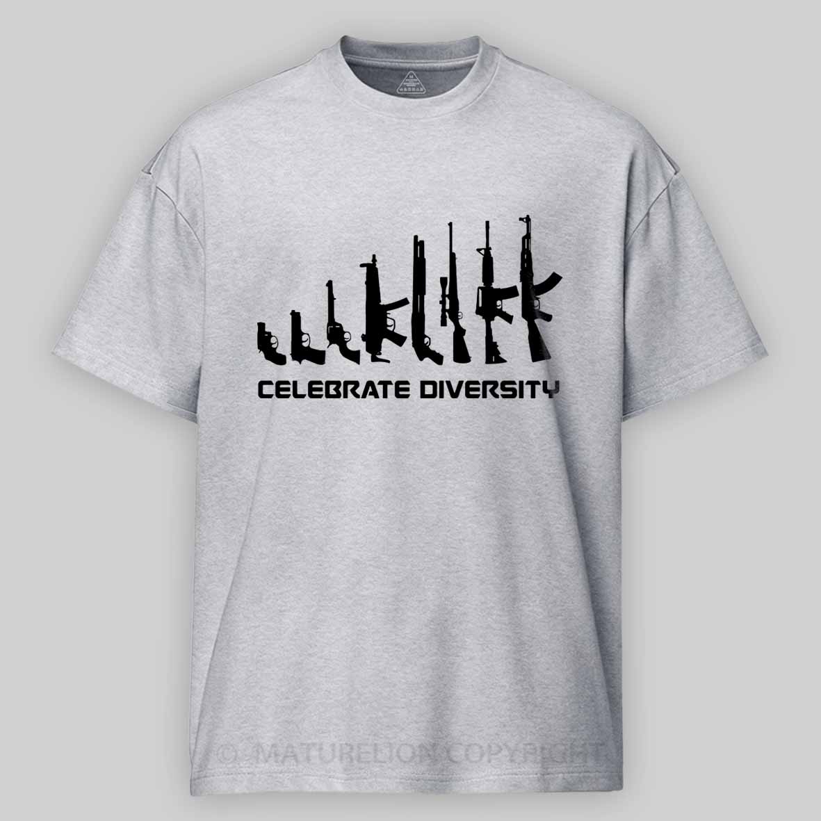 Maturelion Men's T-Shirt Celebrate Diversity Cotton T-Shirt