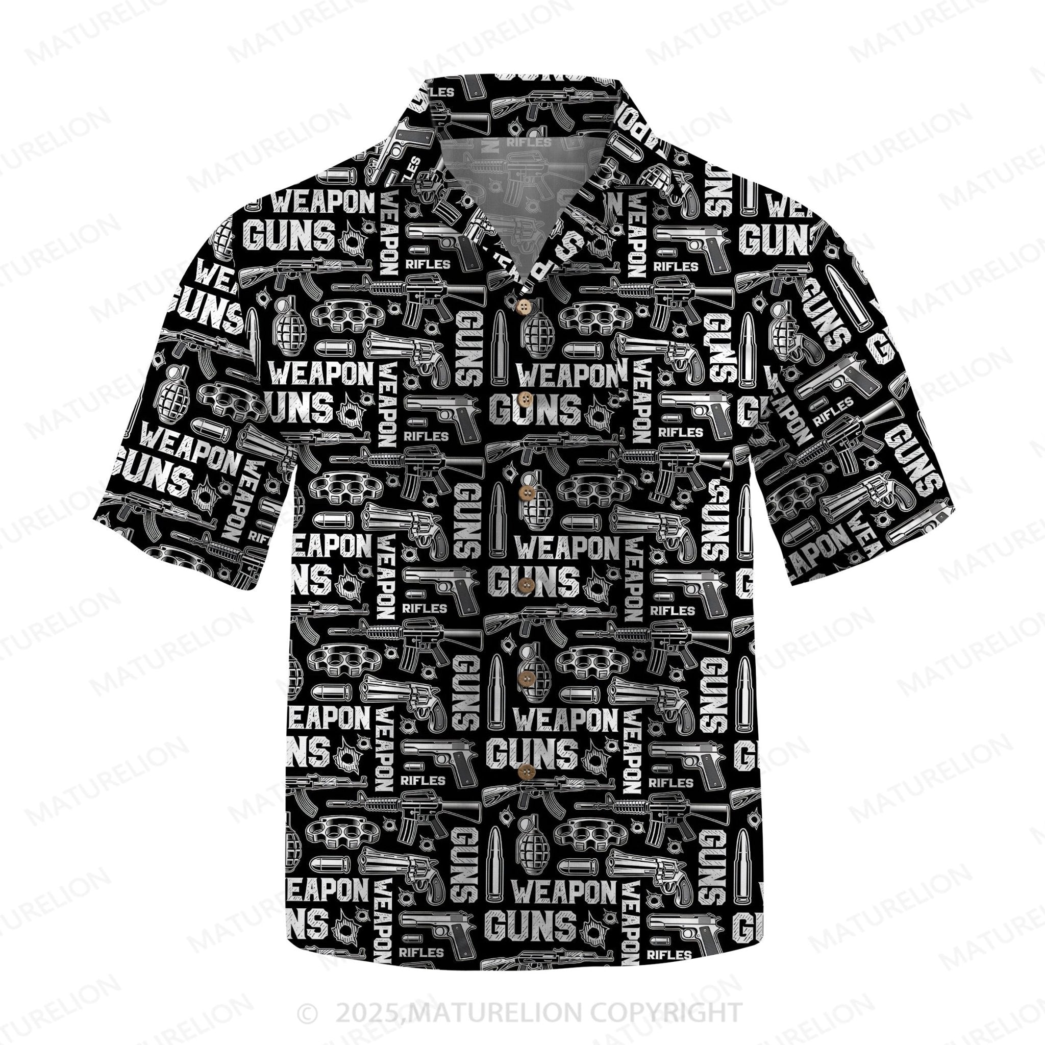 Maturelion Men's Hawaiian Shirt Tropical Breeze Hawaiian Shirt