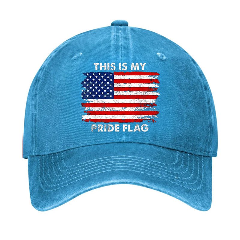 This Is My Pride Flag USA Flag Print Cap-Maturelion