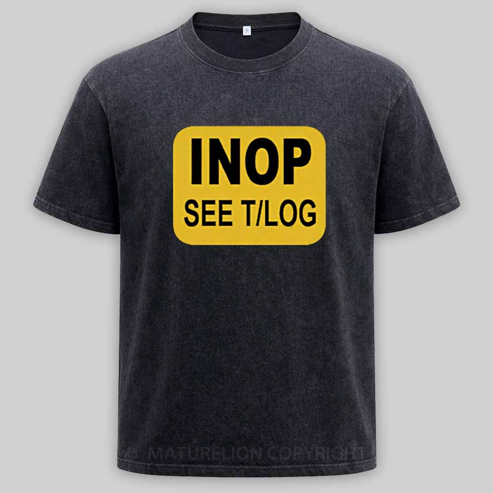 Maturelion INOP SEE T/LOG Washed T-shirt