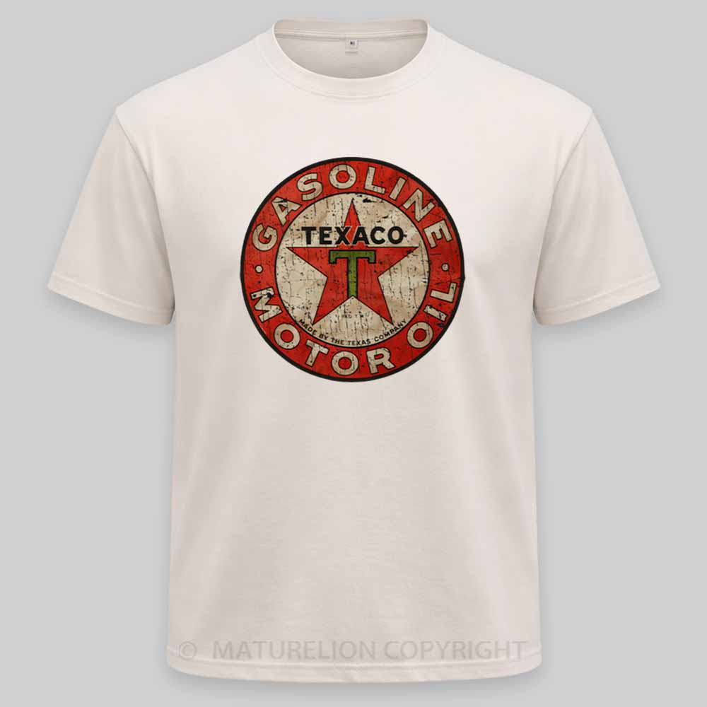 Maturelion Texaco - Vintage Gasoline Motor Oil Washed T-shirt