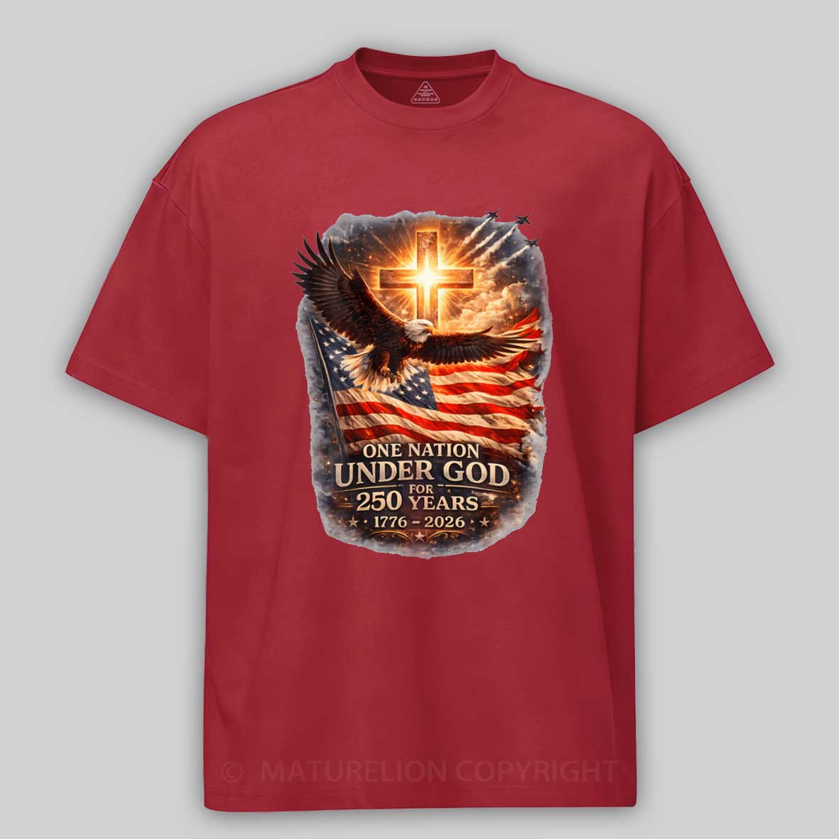 Maturelion Usa 250Th Anniversary Patriotic 4Th Of July T-shirt 
