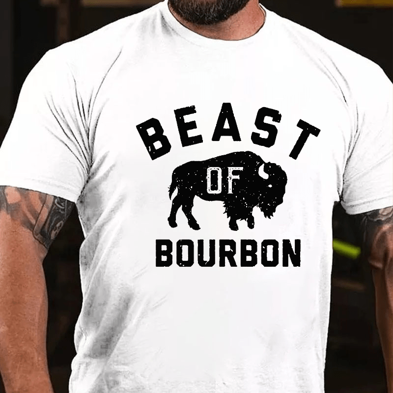 Beast of Bourbon Cotton T-shirt-Maturelion