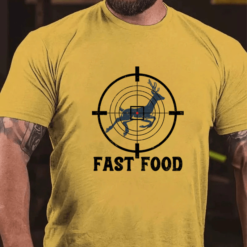 MATURELION FAST FOOD COTTON T-SHIRT-Maturelion