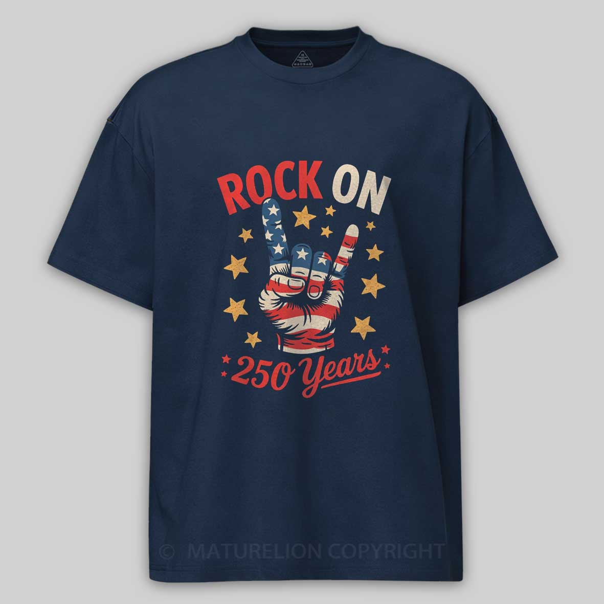Maturelion Patriotic 250 Years 250th Birthday Us Flag T-shirt 