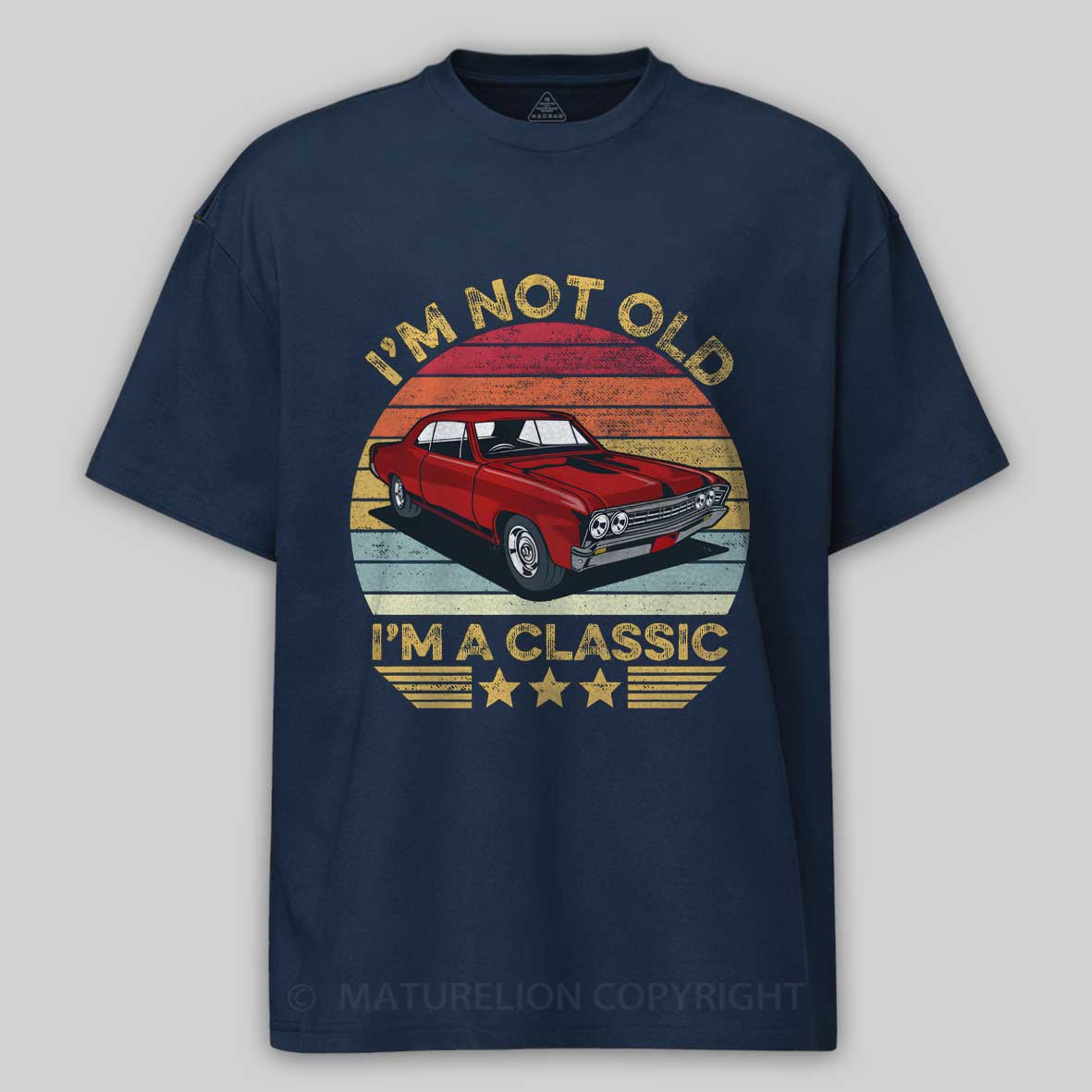 Maturelion I'm Not Old I'm A Classic Funny Car Graphic Cotton T-shirt