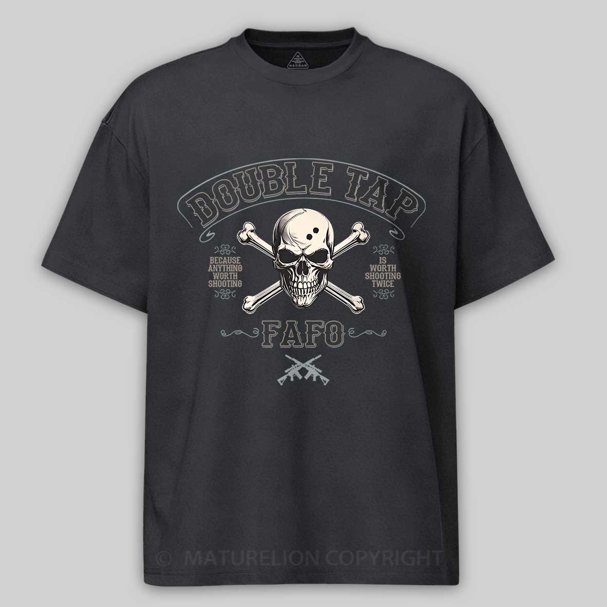 Maturelion Men's T-shirt Double Tap FAFO Cotton T-shirt