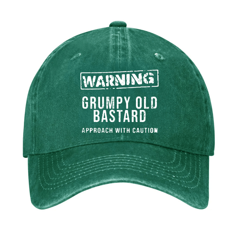 Warning Grumpy Old Bastard Approach With Caution Cap (Free Customization)-Maturelion