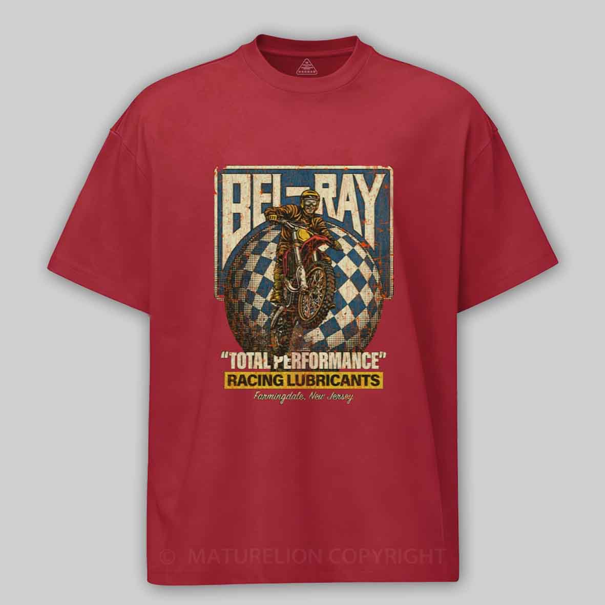 Maturelion Bel-Ray Racing Lubricants 1982 Cotton T-shirt