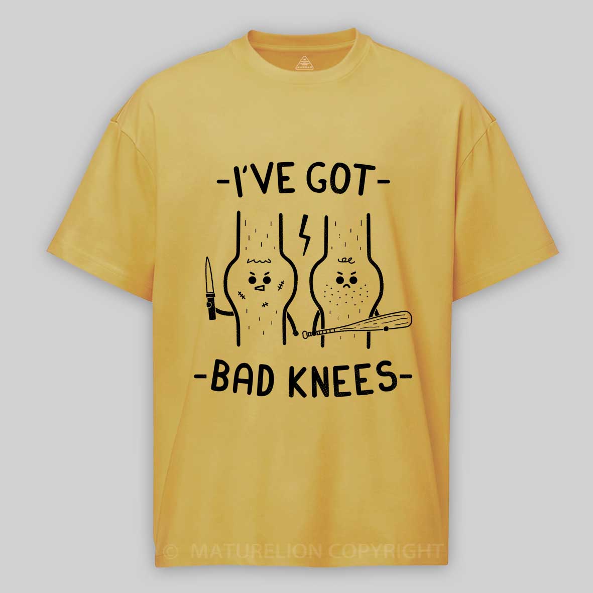 Maturelion Bad Knees Cotton T-shirt