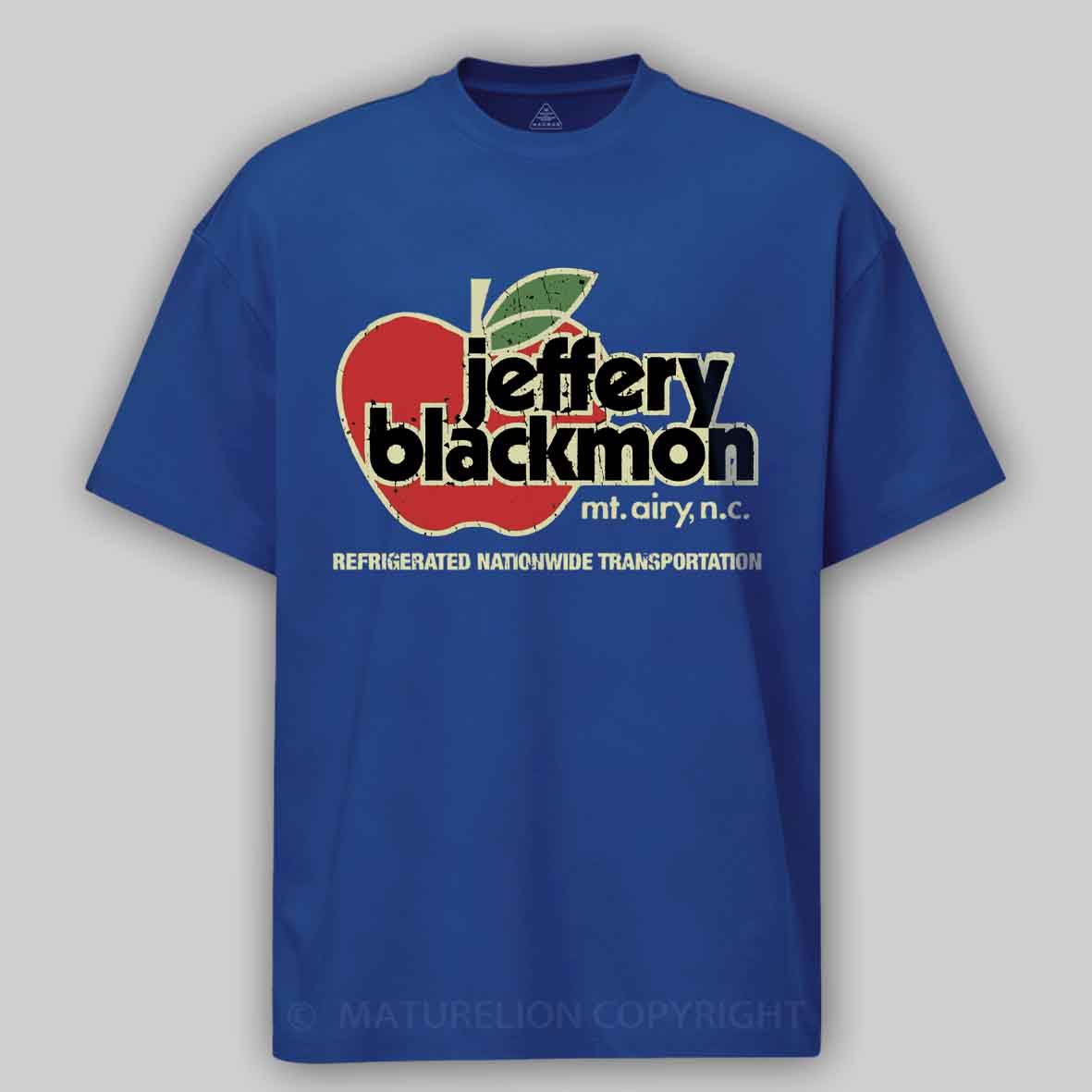 Maturelion Jeffery Blackmon Trucking 1970 Cotton T-shirt