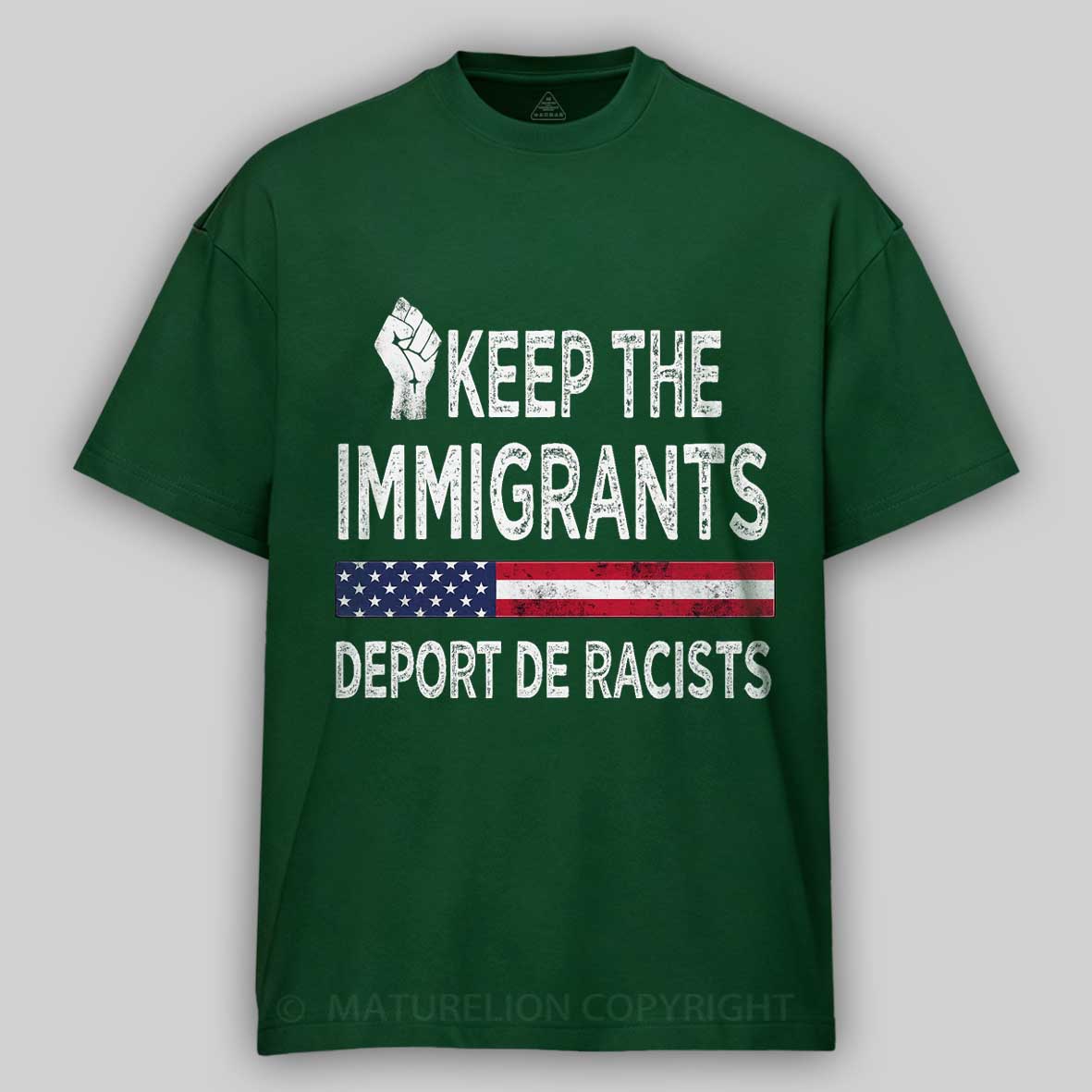 Maturelion The immigrants Cotton T-shirt