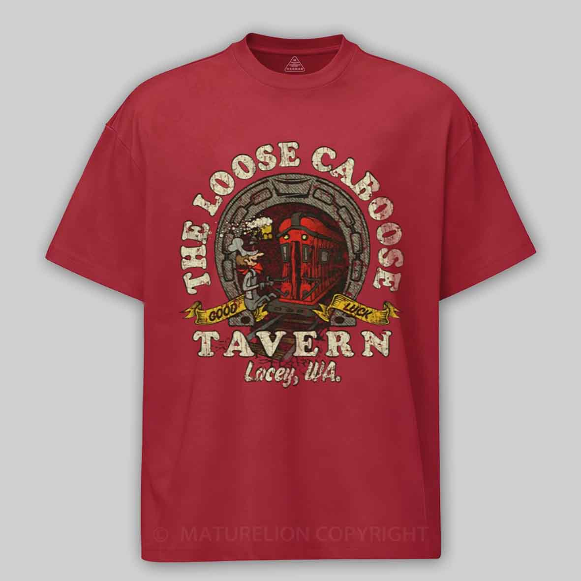 Maturelion The Loose Caboose Tavern 1967 Cotton T-shirt