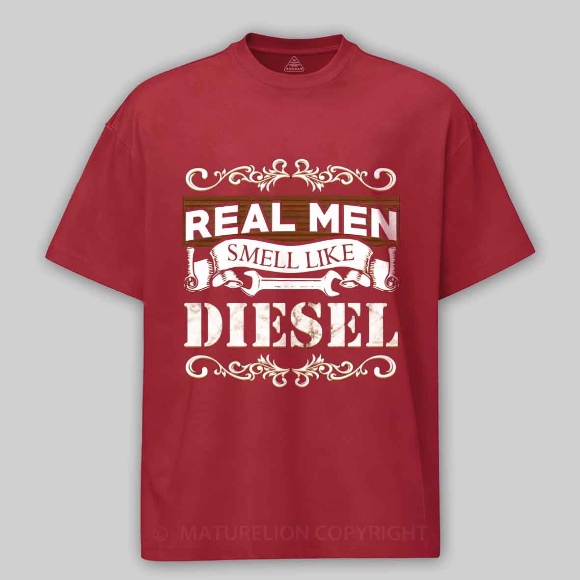 Maturelion Real Men Smell Like Diesel Cotton T-shirt