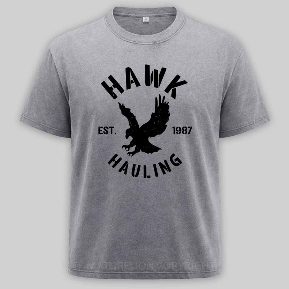 Maturelion Hawk-Hauling Washed T-shirt