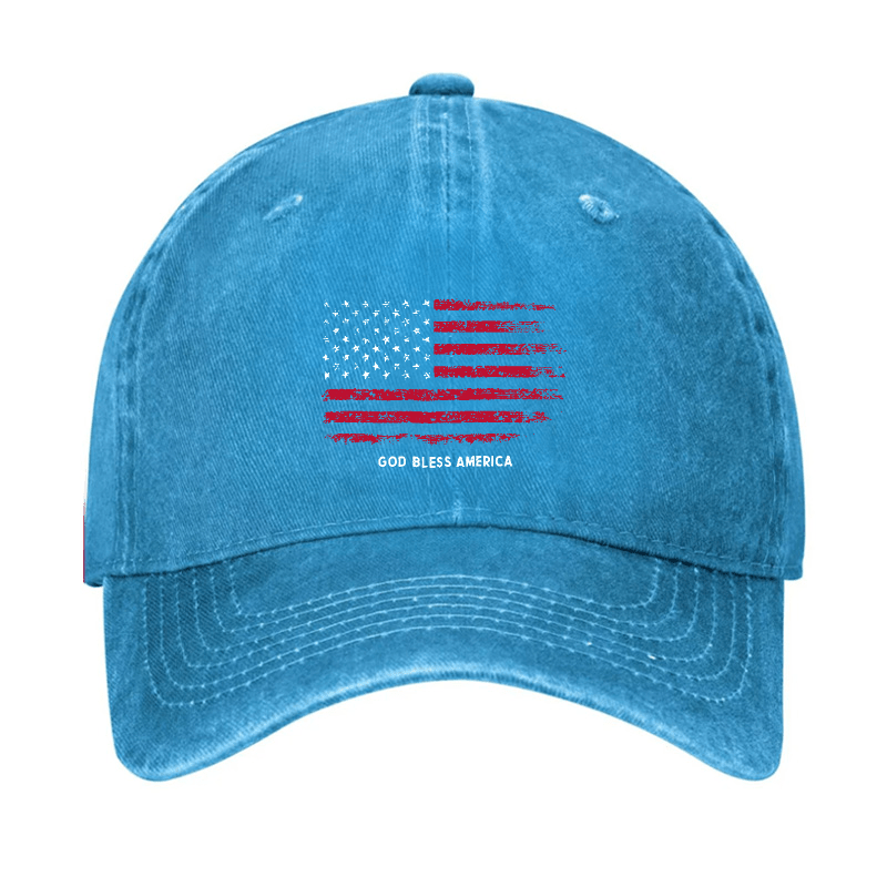 USA Flag God Bless America Cap-Maturelion