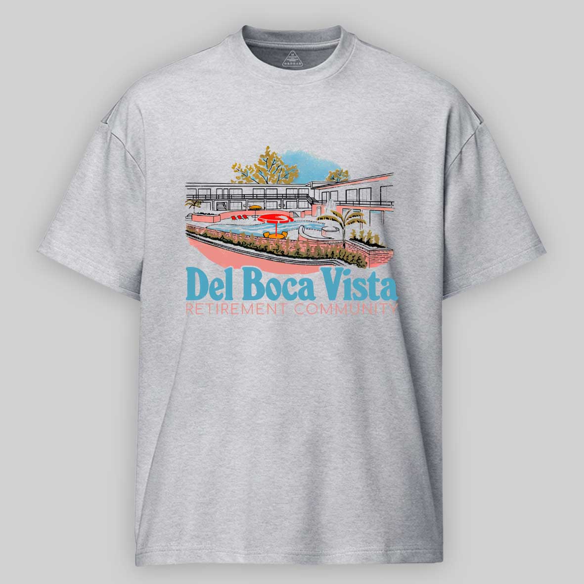 Maturelion Del Boca Vista Retirement Community - Retro Original Design Cotton T-shirt