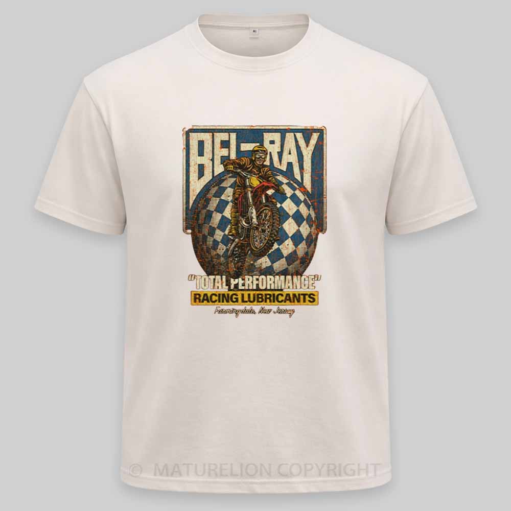 Maturelion Bel-Ray Racing Lubricants 1982 Washed T-shirt