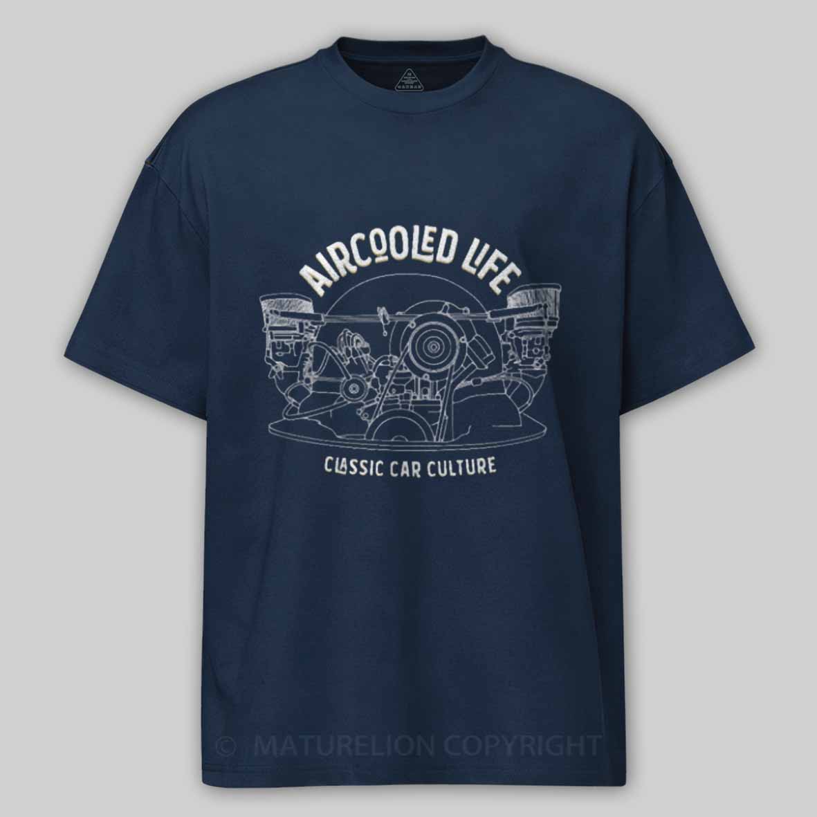 Maturelion Aircooled Life - Classic Car Culture Cotton T-shirt