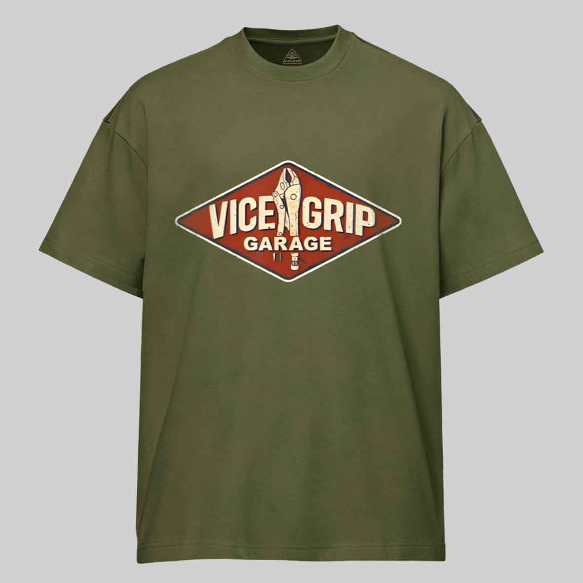 Maturelion Vice Grip Garage Mechanic Dad Joke Handy Grandpa Cotton T-shirt