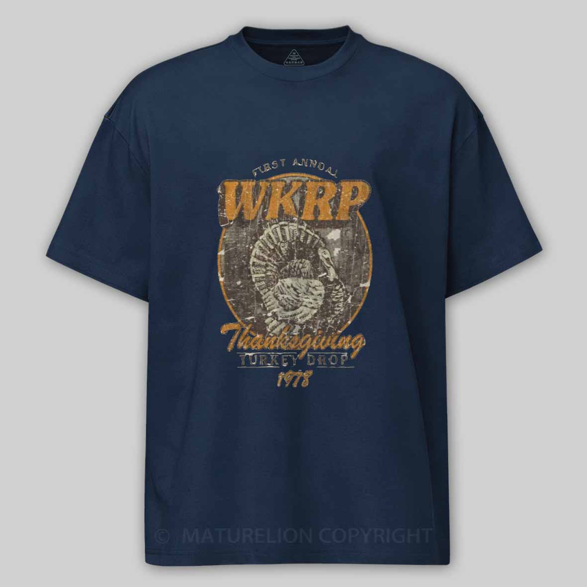 Maturelion WKRP Turkey Drop 1978 Cotton T-shirt