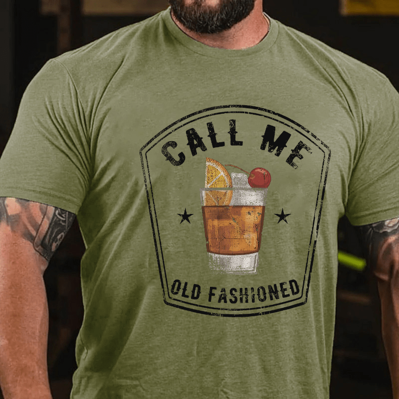 Call Me Old Fashioned Cotton T-shirt-Maturelion