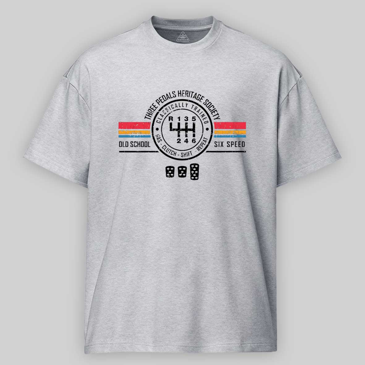 Maturelion Three Pedals Heritage Society Cotton T-shirt